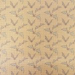 Bats On Orange Patterned Cross Stitch Fabric (image for) Bats On Orange Patterned Cross Stitch Fabric