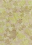 Autumn Leaves Green And Khaki Patterned Cross Stitch Fabric (image for) Autumn Leaves Green And Khaki Patterned Cross Stitch Fabric
