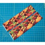 36" Scroll Rod Covers - Autumn Leaves (image for) 36" Scroll Rod Covers - Autumn Leaves