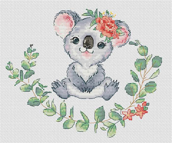 Koala Cross Stitch Pattern, The Cross Stitch Studio